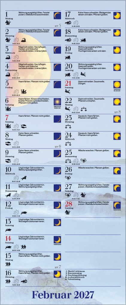 Weitere Ansicht: Mond-Planer 2027