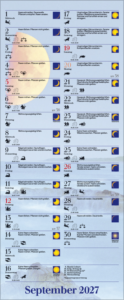 Weitere Ansicht: Mond-Planer 2027