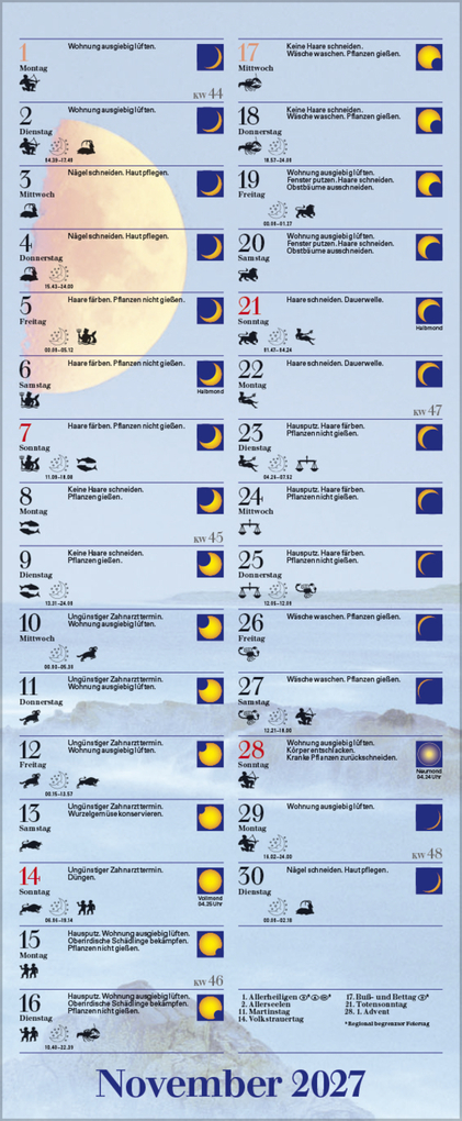 Weitere Ansicht: Mond-Planer 2027