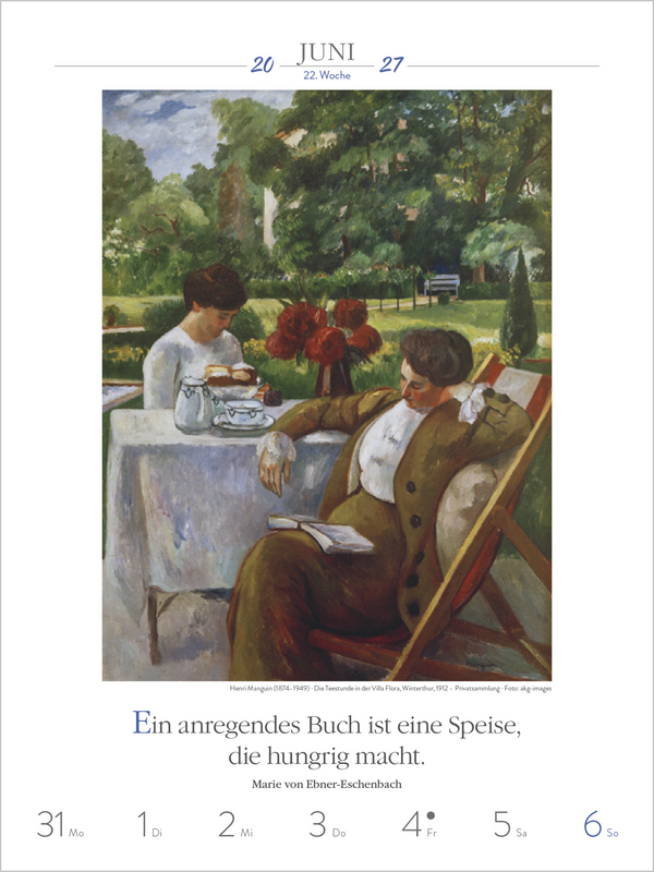 Weitere Ansicht: Literaturkalender Frauen lieben Lesen 2027