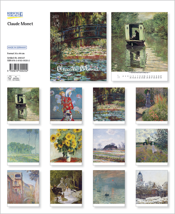 Weitere Ansicht: Claude Monet 2027 | Claude Monet