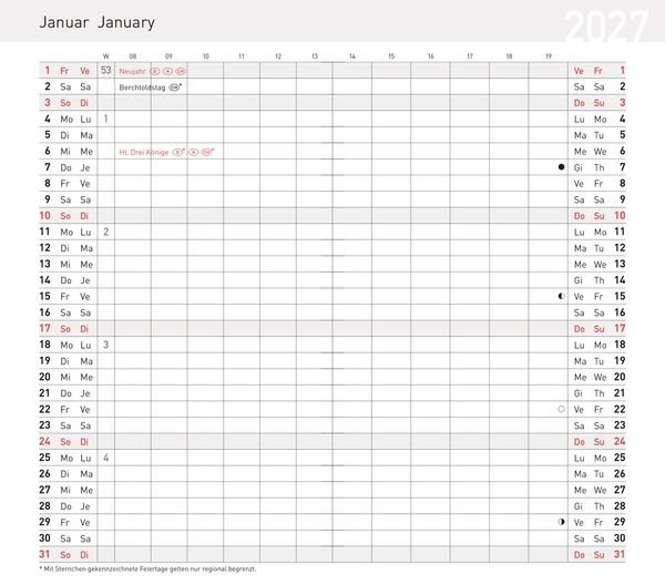 Weitere Ansicht: Taschenkalender Pluto geheftet PVC schwarz 2027