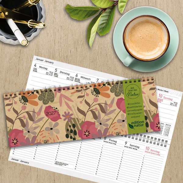Weitere Ansicht: Tischkalender Edition Natur Blumenwiese 2027 quer