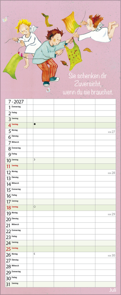 Weitere Ansicht: Familientimer Schutzengel 2027