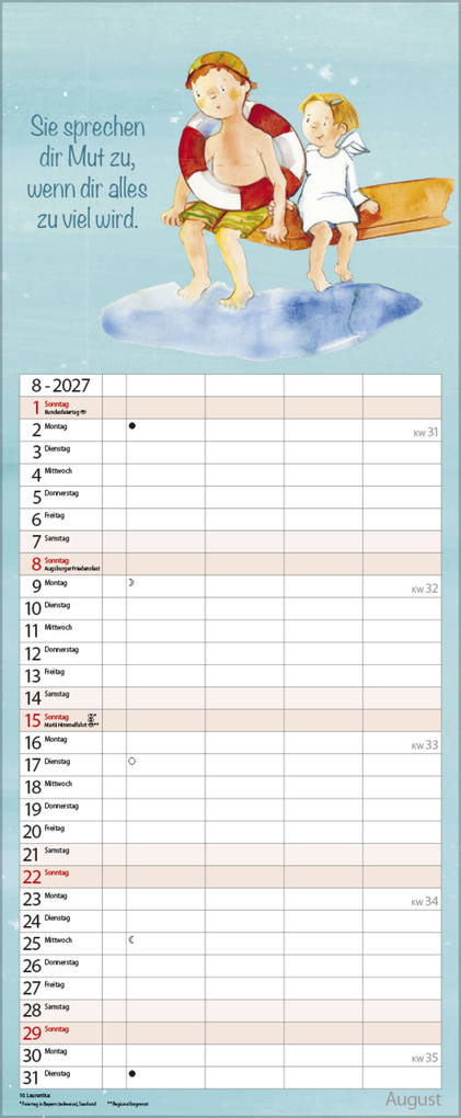 Weitere Ansicht: Familientimer Schutzengel 2027