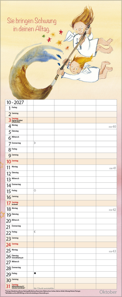 Weitere Ansicht: Familientimer Schutzengel 2027