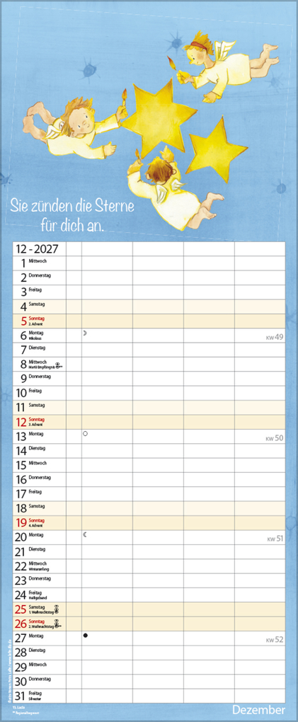 Weitere Ansicht: Familientimer Schutzengel 2027