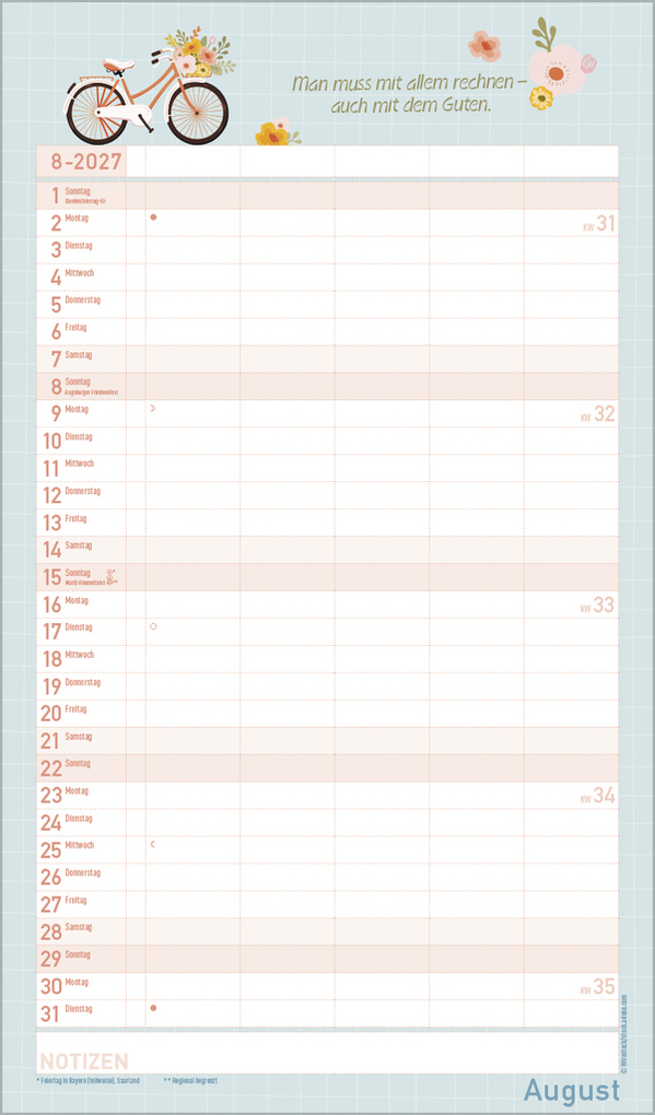 Weitere Ansicht: Glücksmomente 2027