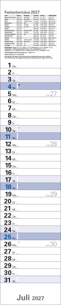 Weitere Ansicht: Planer Blau 2027