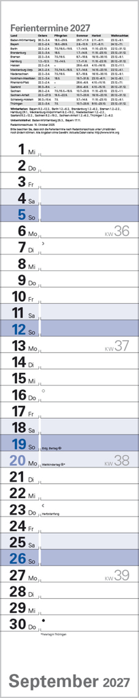 Weitere Ansicht: Planer Blau 2027