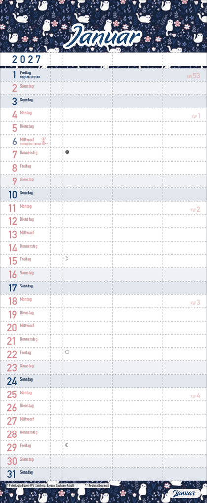 Weitere Ansicht: Familientimer Alles ist planbar 2027
