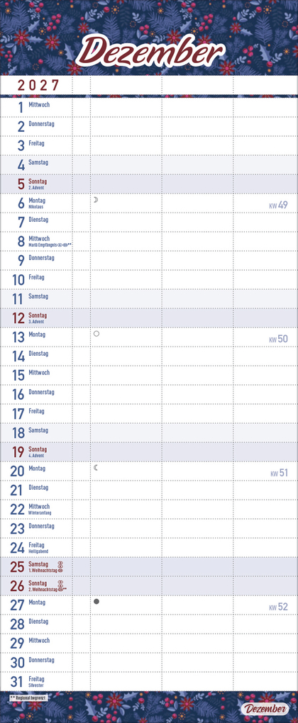 Weitere Ansicht: Familientimer Alles ist planbar 2027