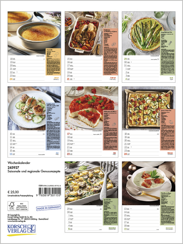 Weitere Ansicht: Saisonale und regionale Genussrezepte 2027