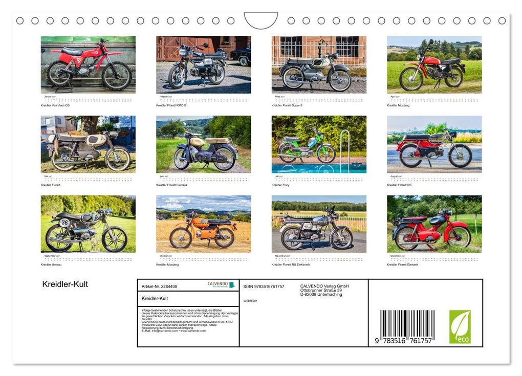Weitere Ansicht: Kreidler-Kult (Wandkalender 2027 DIN A4 quer), CALVENDO Monatskalender | Calvendo, Frank Kremer & Richard Kiefer