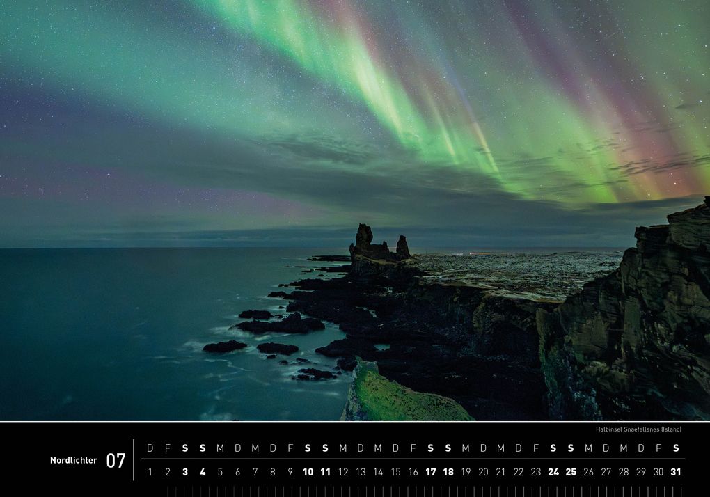 Weitere Ansicht: Nordlichter Premiumkalender 2027 | Robert Haasmann