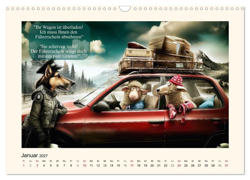 Weitere Ansicht: Autofahrer-Humor (Wandkalender 2027 DIN A3 quer), CALVENDO Monatskalender | Calvendo, Sabine Löwer