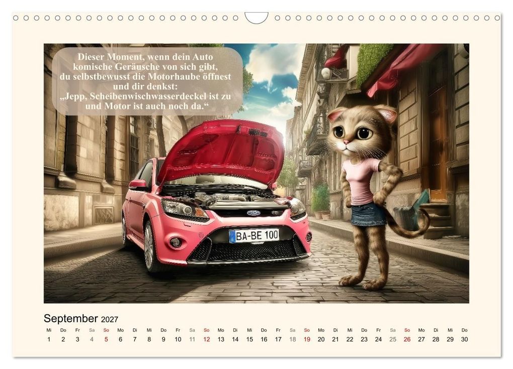 Weitere Ansicht: Autofahrer-Humor (Wandkalender 2027 DIN A3 quer), CALVENDO Monatskalender | Calvendo, Sabine Löwer