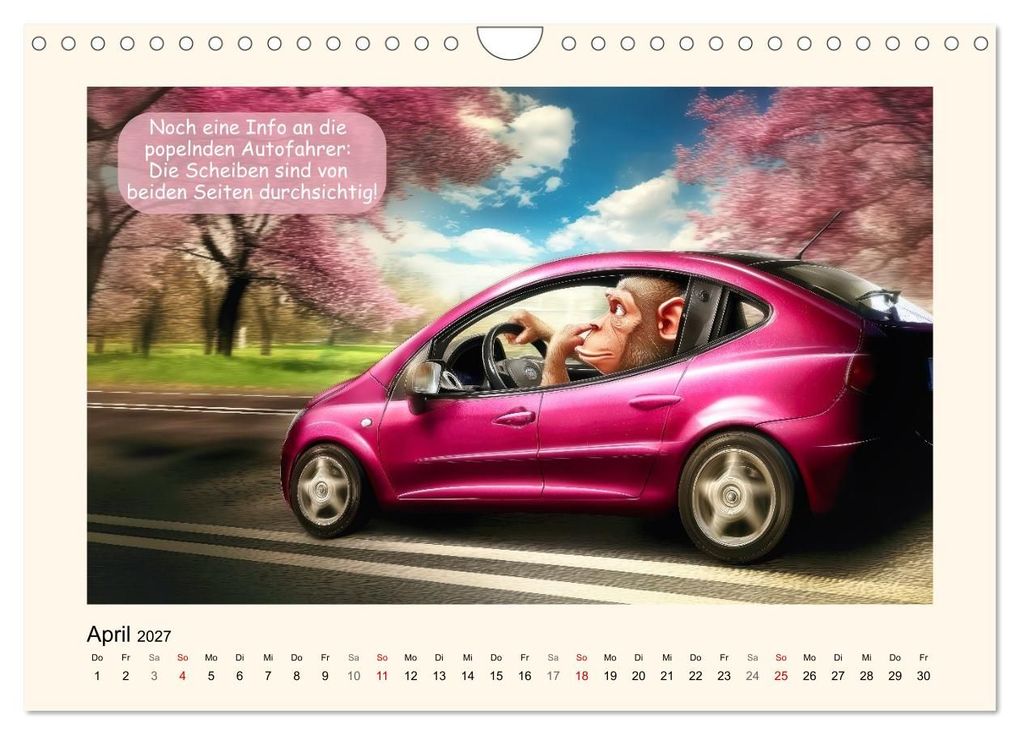 Weitere Ansicht: Autofahrer-Humor (Wandkalender 2027 DIN A4 quer), CALVENDO Monatskalender | Calvendo, Sabine Löwer