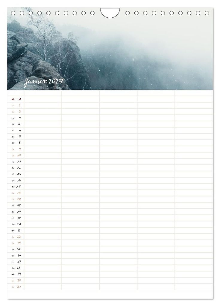 Weitere Ansicht: Familienkalender - Das Elbsandsteingebirge (Wandkalender 2027 DIN A4 hoch), CALVENDO Monatskalender | Calvendo, Benjamin Bisanz
