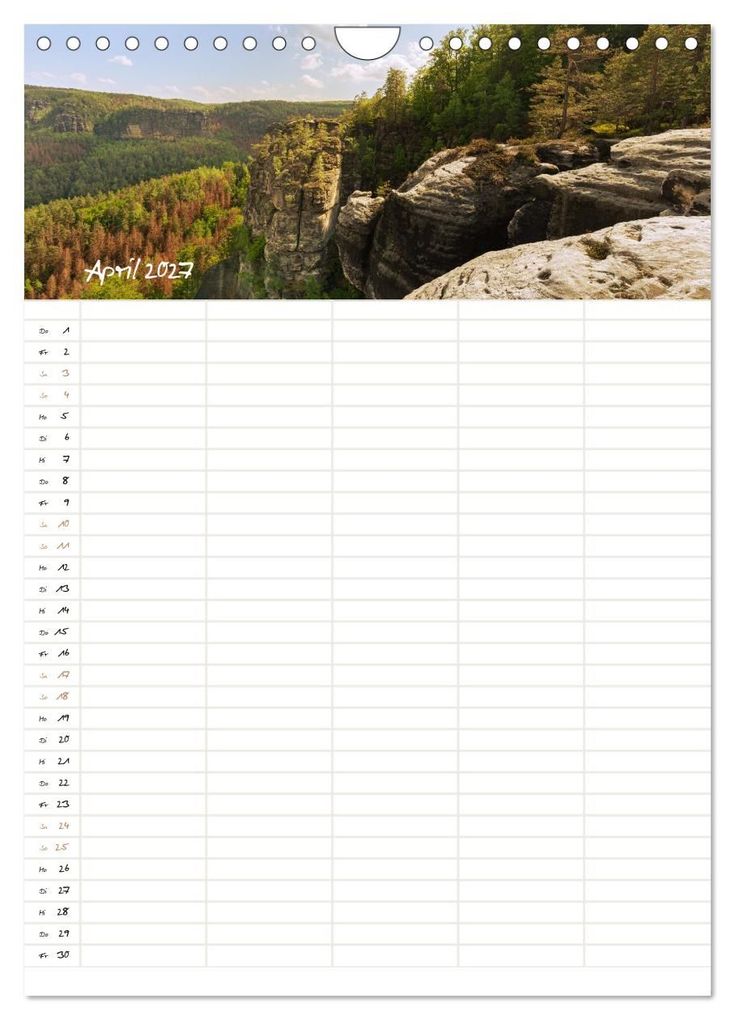 Weitere Ansicht: Familienkalender - Das Elbsandsteingebirge (Wandkalender 2027 DIN A4 hoch), CALVENDO Monatskalender | Calvendo, Benjamin Bisanz