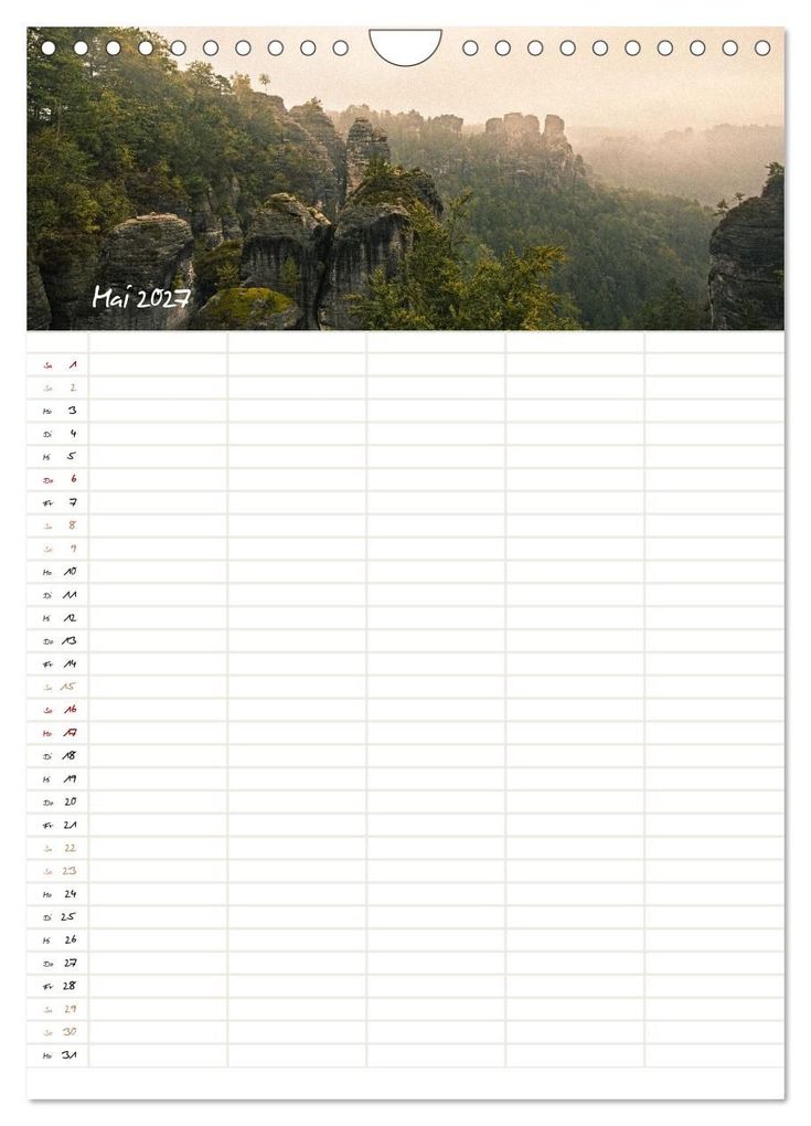 Weitere Ansicht: Familienkalender - Das Elbsandsteingebirge (Wandkalender 2027 DIN A4 hoch), CALVENDO Monatskalender | Calvendo, Benjamin Bisanz