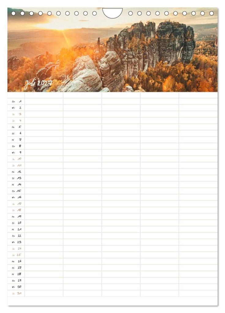 Weitere Ansicht: Familienkalender - Das Elbsandsteingebirge (Wandkalender 2027 DIN A4 hoch), CALVENDO Monatskalender | Calvendo, Benjamin Bisanz