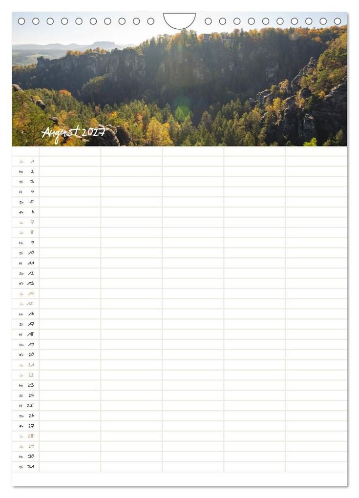 Weitere Ansicht: Familienkalender - Das Elbsandsteingebirge (Wandkalender 2027 DIN A4 hoch), CALVENDO Monatskalender | Calvendo, Benjamin Bisanz
