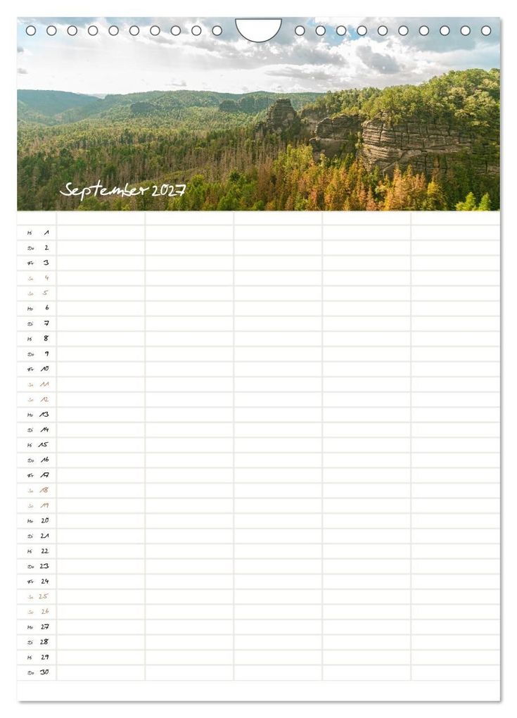 Weitere Ansicht: Familienkalender - Das Elbsandsteingebirge (Wandkalender 2027 DIN A4 hoch), CALVENDO Monatskalender | Calvendo, Benjamin Bisanz