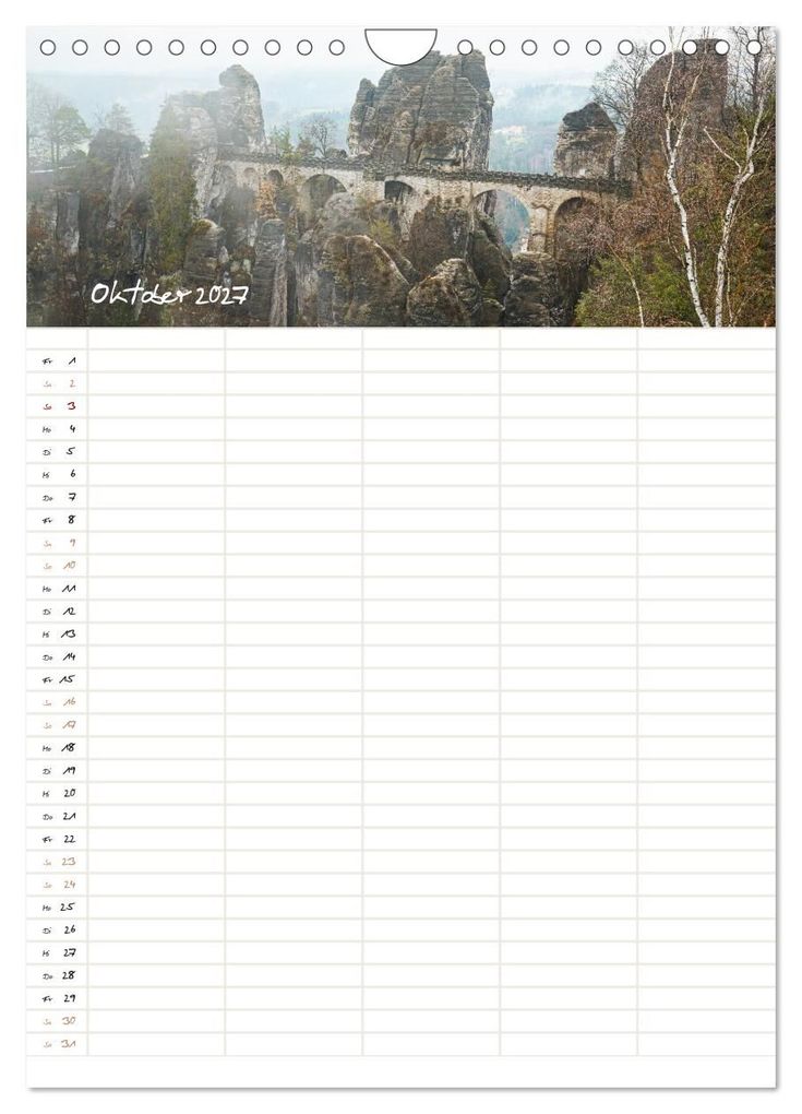 Weitere Ansicht: Familienkalender - Das Elbsandsteingebirge (Wandkalender 2027 DIN A4 hoch), CALVENDO Monatskalender | Calvendo, Benjamin Bisanz