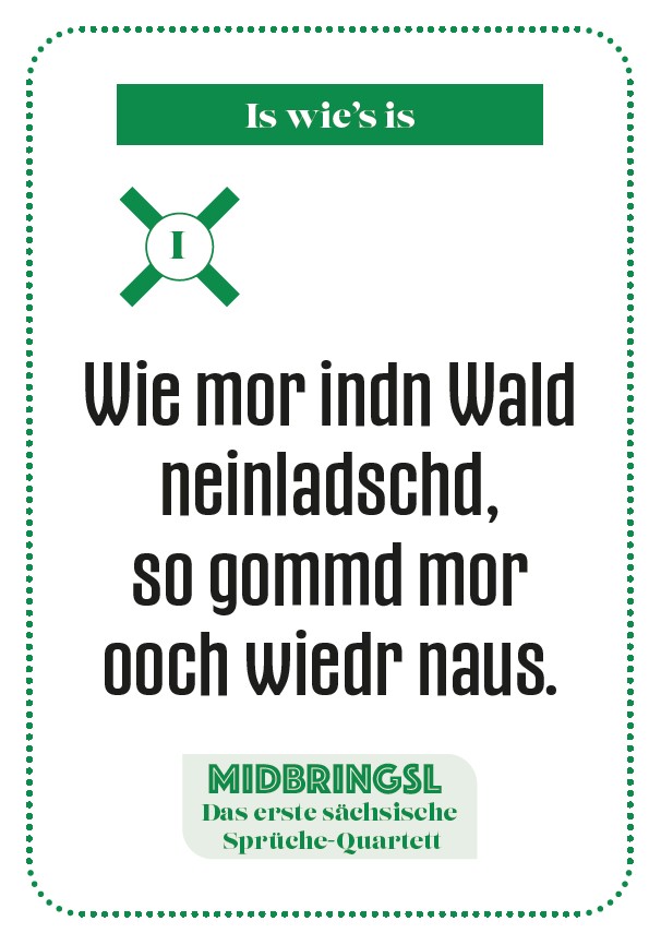 Weitere Ansicht: Midbringsl - Das sächsische Sprüche-Quartett | Peter Ufer