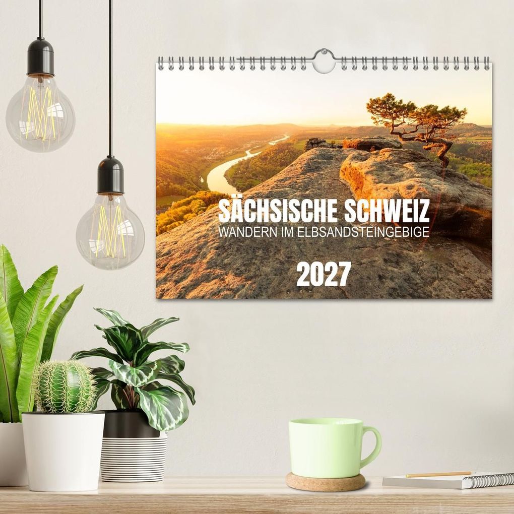 Weitere Ansicht: Sächsische Schweiz - Wandern im Elbsandsteingebirge (Wandkalender 2027 DIN A4 quer), CALVENDO Monatskalender | Calvendo, Benjamin Bisanz