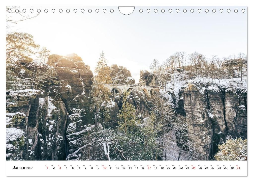 Weitere Ansicht: Sächsische Schweiz - Wandern im Elbsandsteingebirge (Wandkalender 2027 DIN A4 quer), CALVENDO Monatskalender | Calvendo, Benjamin Bisanz