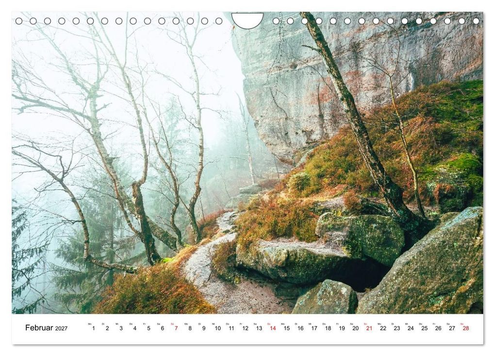 Weitere Ansicht: Sächsische Schweiz - Wandern im Elbsandsteingebirge (Wandkalender 2027 DIN A4 quer), CALVENDO Monatskalender | Calvendo, Benjamin Bisanz
