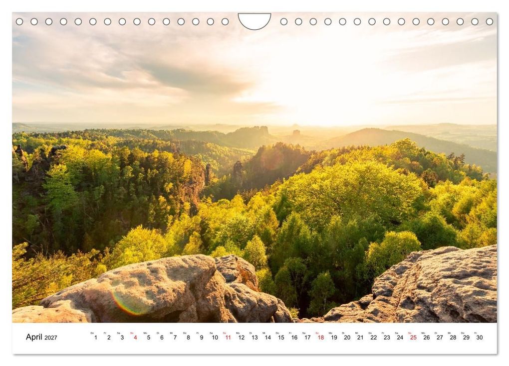 Weitere Ansicht: Sächsische Schweiz - Wandern im Elbsandsteingebirge (Wandkalender 2027 DIN A4 quer), CALVENDO Monatskalender | Calvendo, Benjamin Bisanz