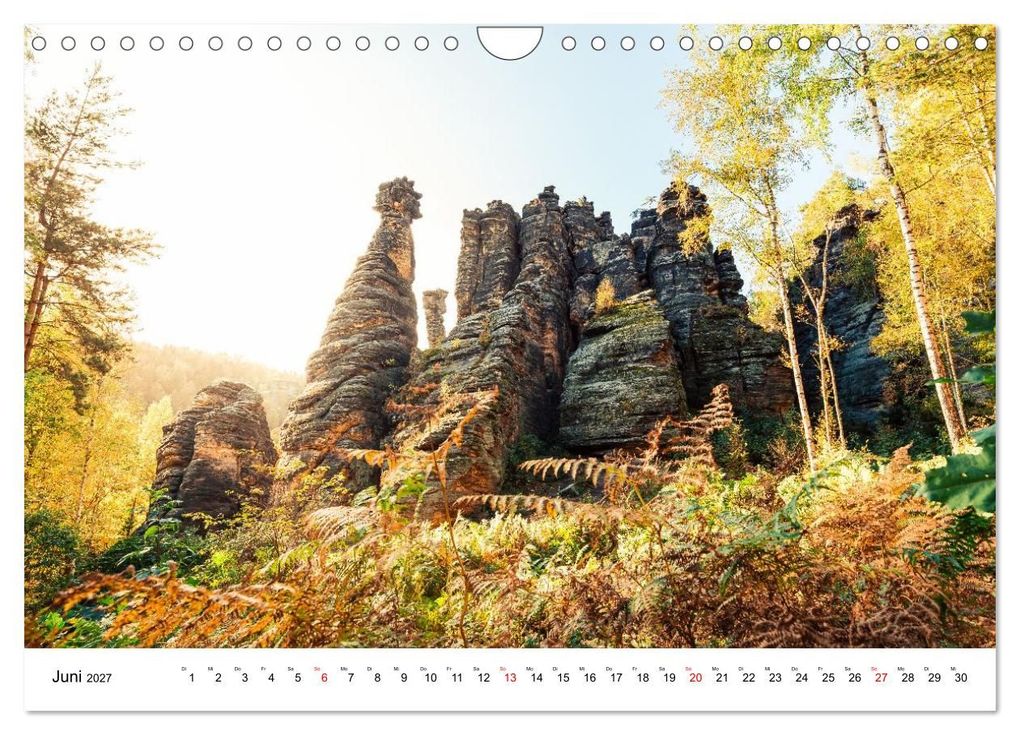 Weitere Ansicht: Sächsische Schweiz - Wandern im Elbsandsteingebirge (Wandkalender 2027 DIN A4 quer), CALVENDO Monatskalender | Calvendo, Benjamin Bisanz