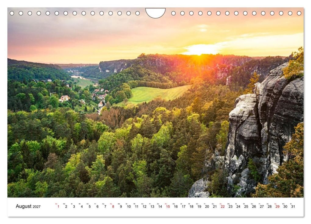 Weitere Ansicht: Sächsische Schweiz - Wandern im Elbsandsteingebirge (Wandkalender 2027 DIN A4 quer), CALVENDO Monatskalender | Calvendo, Benjamin Bisanz
