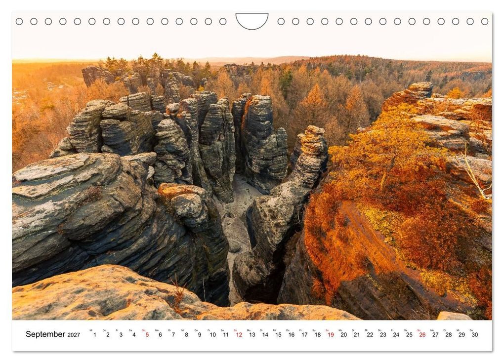 Weitere Ansicht: Sächsische Schweiz - Wandern im Elbsandsteingebirge (Wandkalender 2027 DIN A4 quer), CALVENDO Monatskalender | Calvendo, Benjamin Bisanz