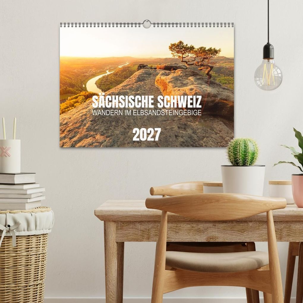 Weitere Ansicht: Sächsische Schweiz - Wandern im Elbsandsteingebirge (Wandkalender 2027 DIN A3 quer), CALVENDO Monatskalender | Calvendo, Benjamin Bisanz