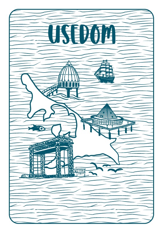 Weitere Ansicht: Das Usedom-Skat