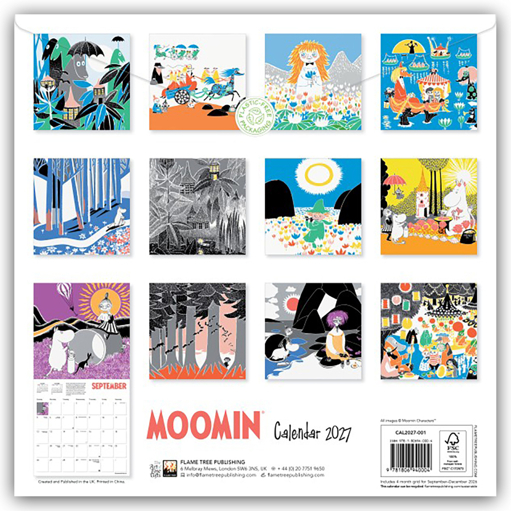 Weitere Ansicht: Tove Jansson: Moomin - Mumins 2027 - Original Flame Tree Publishing-Kalender [Kalender] | Tree Flame, Flame Tree Publishing