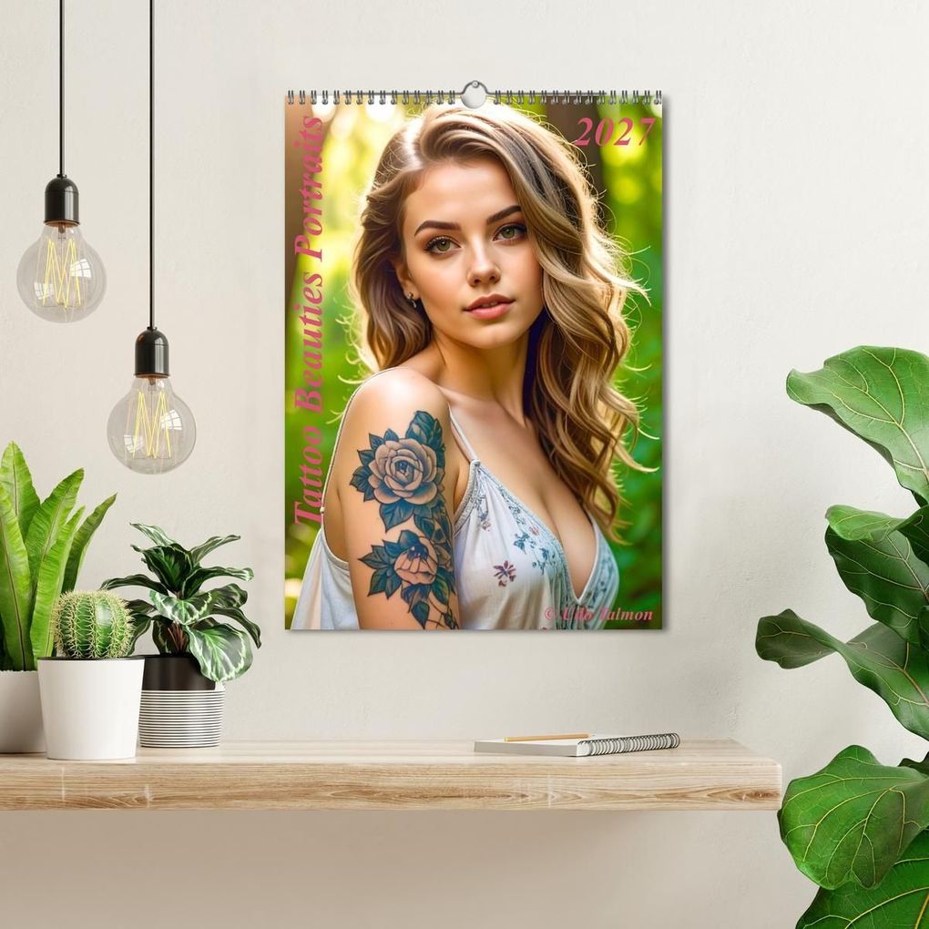 Weitere Ansicht: Tattoo Beauties Portraits (Wandkalender 2027 DIN A3 hoch), CALVENDO Monatskalender | Calvendo, Udo Talmon