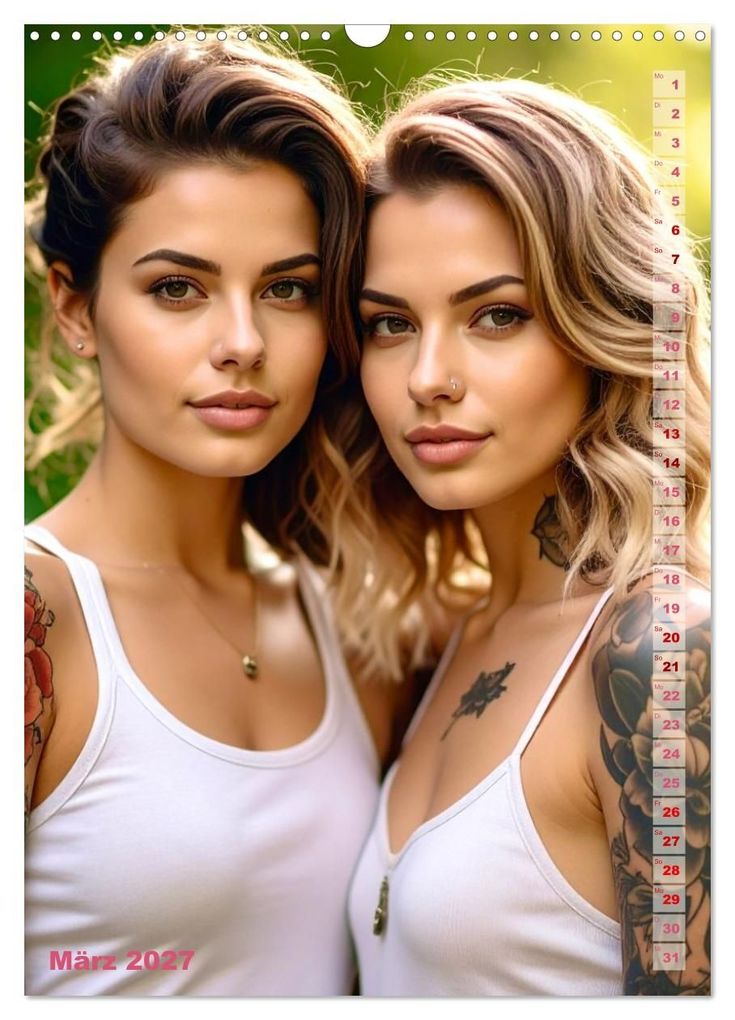 Weitere Ansicht: Tattoo Beauties Portraits (Wandkalender 2027 DIN A3 hoch), CALVENDO Monatskalender | Calvendo, Udo Talmon