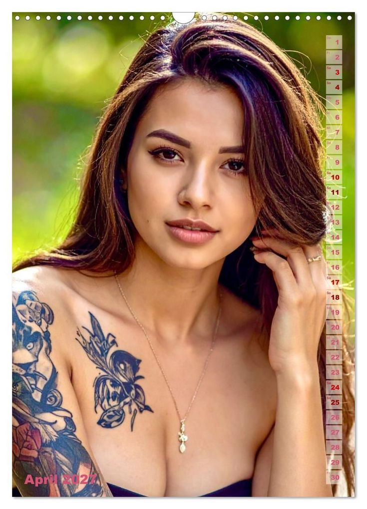 Weitere Ansicht: Tattoo Beauties Portraits (Wandkalender 2027 DIN A3 hoch), CALVENDO Monatskalender | Calvendo, Udo Talmon