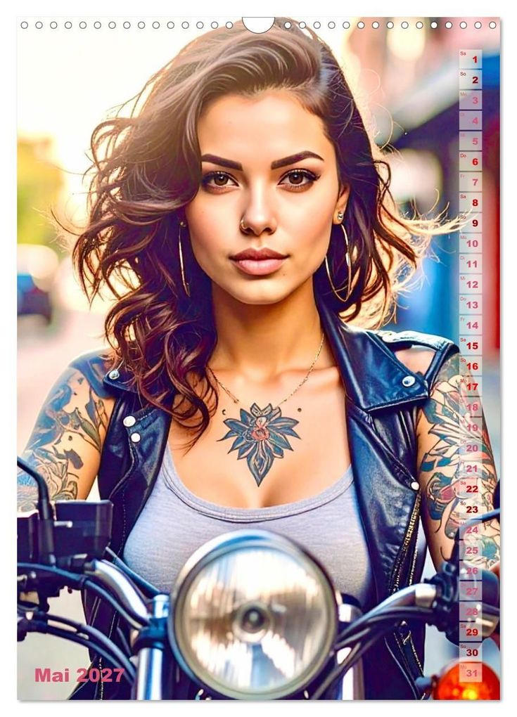 Weitere Ansicht: Tattoo Beauties Portraits (Wandkalender 2027 DIN A3 hoch), CALVENDO Monatskalender | Calvendo, Udo Talmon