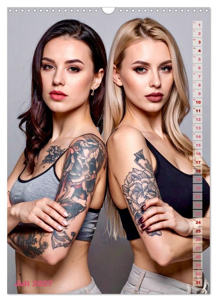 Weitere Ansicht: Tattoo Beauties Portraits (Wandkalender 2027 DIN A3 hoch), CALVENDO Monatskalender | Calvendo, Udo Talmon