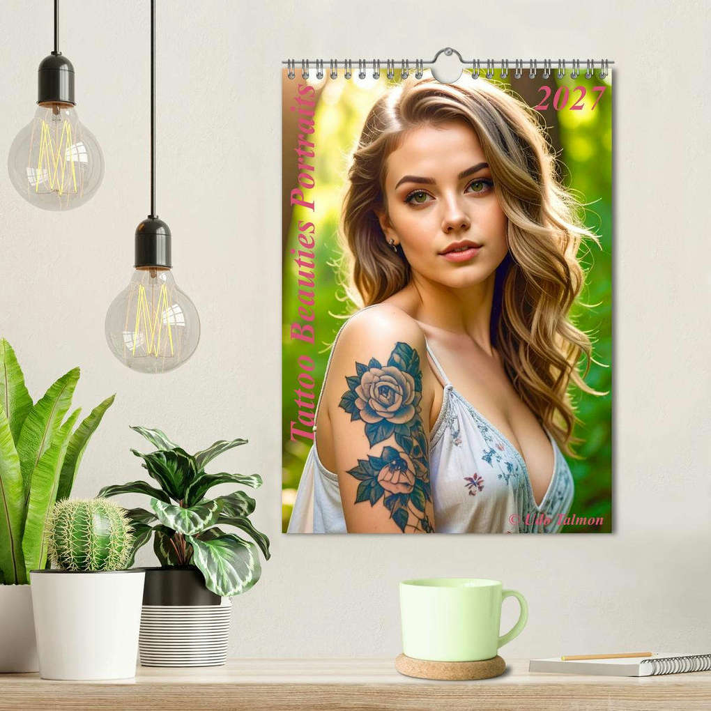 Weitere Ansicht: Tattoo Beauties Portraits (Wandkalender 2027 DIN A4 hoch), CALVENDO Monatskalender | Calvendo, Udo Talmon