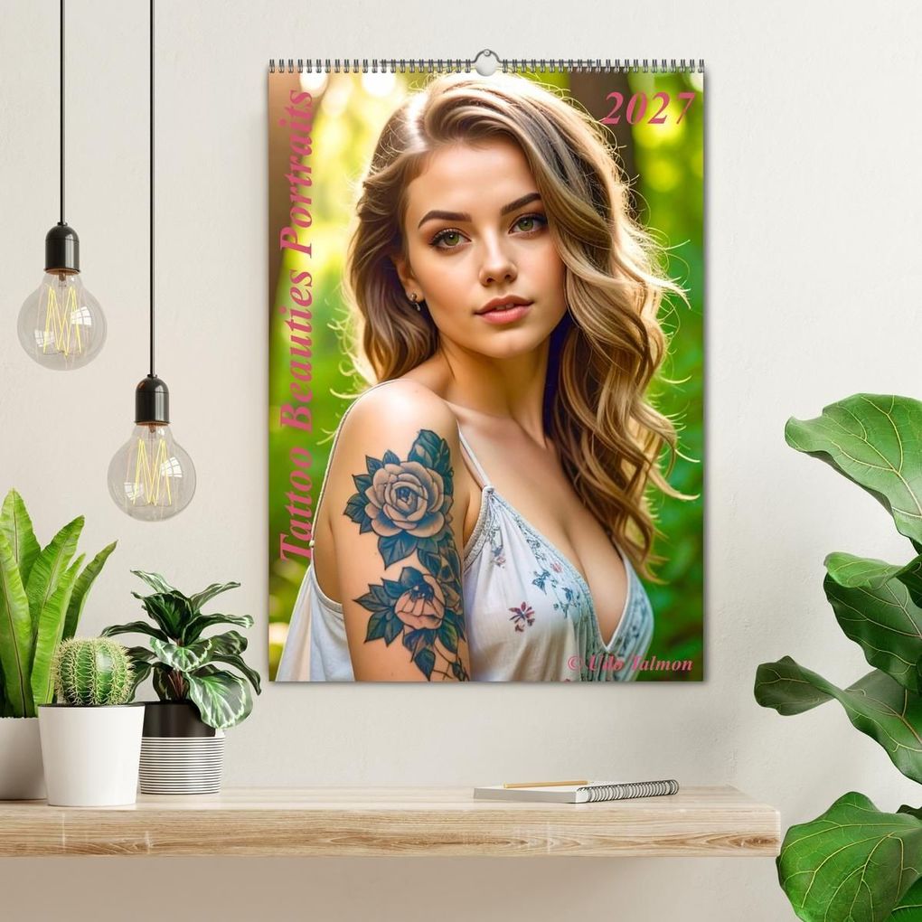 Weitere Ansicht: Tattoo Beauties Portraits (Wandkalender 2027 DIN A2 hoch), CALVENDO Monatskalender | Calvendo, Udo Talmon
