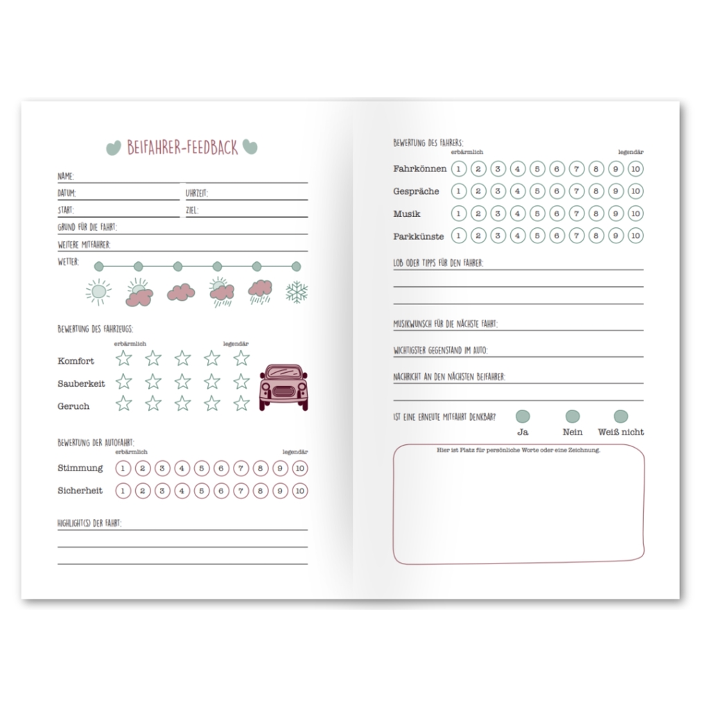 Weitere Ansicht: Beifahrer-Gästebuch zum 18. Geburtstag - Girls Edition - Kreatives Auto-Gästebuch für Fahranfänger, Führerschein & Neues Auto | FLYERALARM Trading GmbH