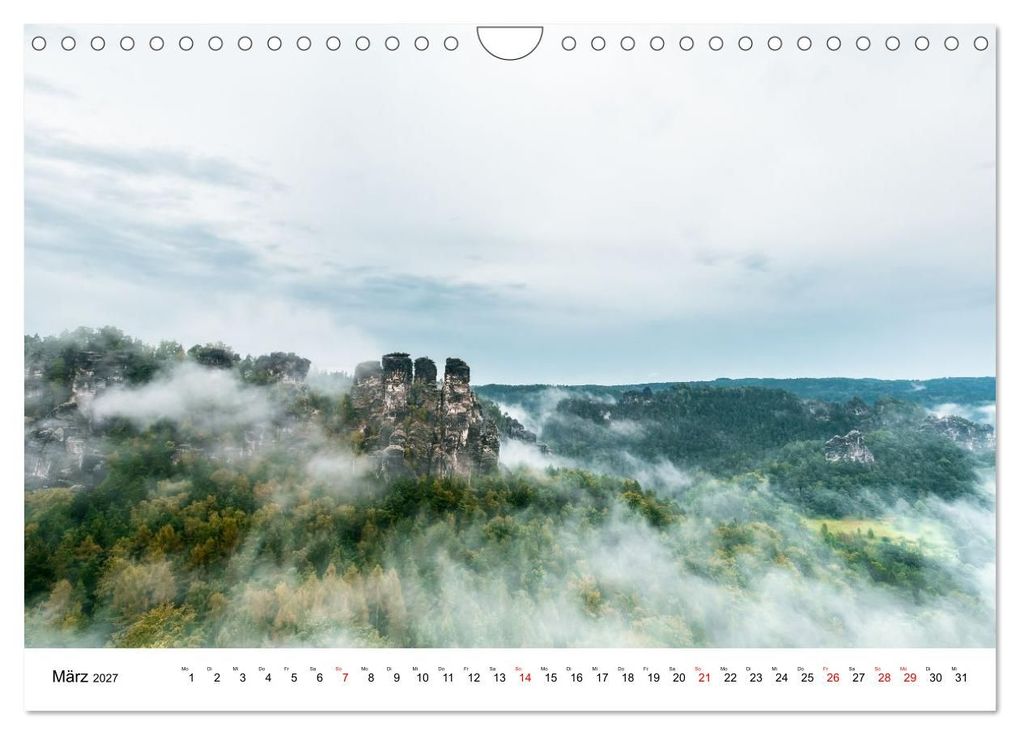 Weitere Ansicht: Sächsische Schweiz - Das Elbsandsteingebirge (Wandkalender 2027 DIN A4 quer), CALVENDO Monatskalender | Calvendo, Benjamin Bisanz