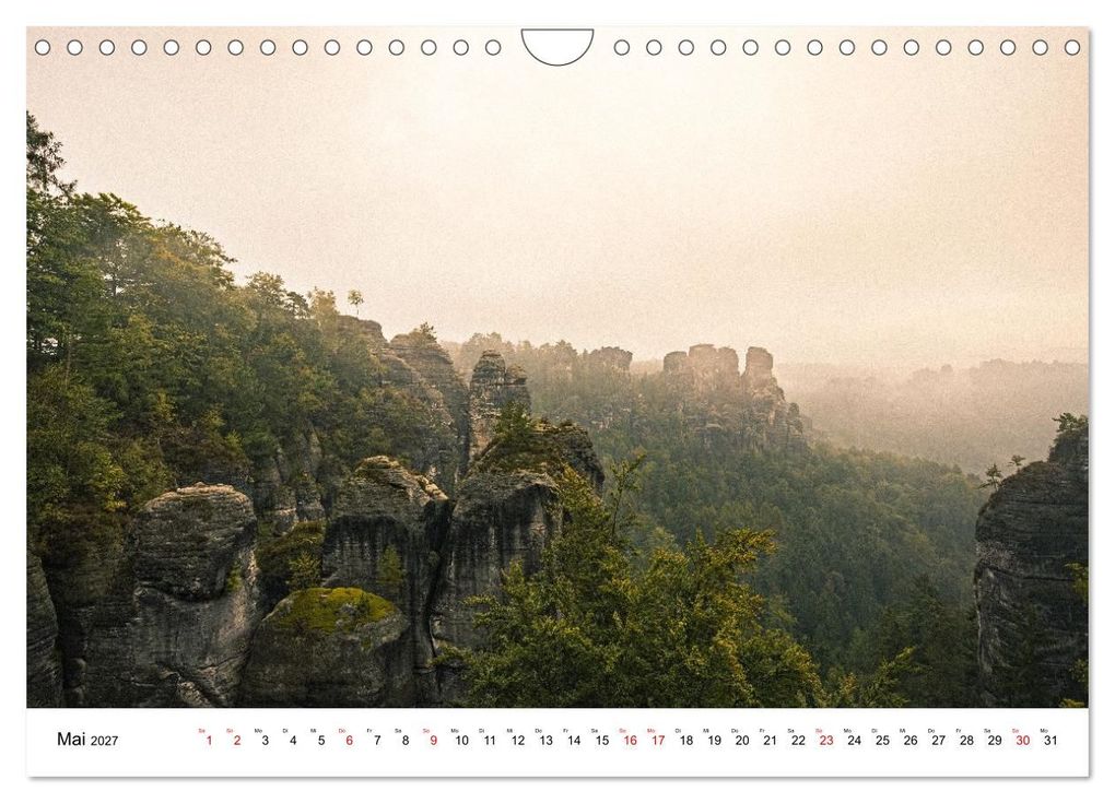Weitere Ansicht: Sächsische Schweiz - Das Elbsandsteingebirge (Wandkalender 2027 DIN A4 quer), CALVENDO Monatskalender | Calvendo, Benjamin Bisanz